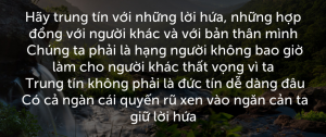 Phẩm chất của người thành đạt: Hiểu mình, có trách nhiệm, có kế hoạch...