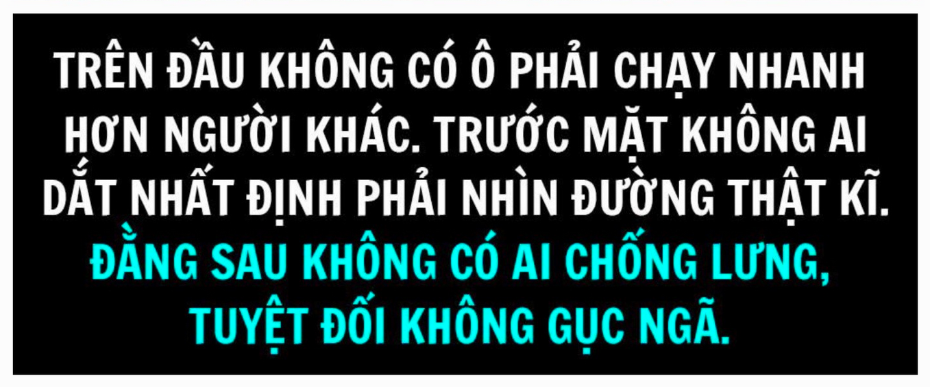 Sau lưng không có điểm tựa, sao dám ngã