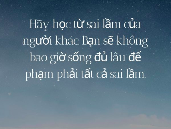 hoc tu sai lam cua nguoi khac